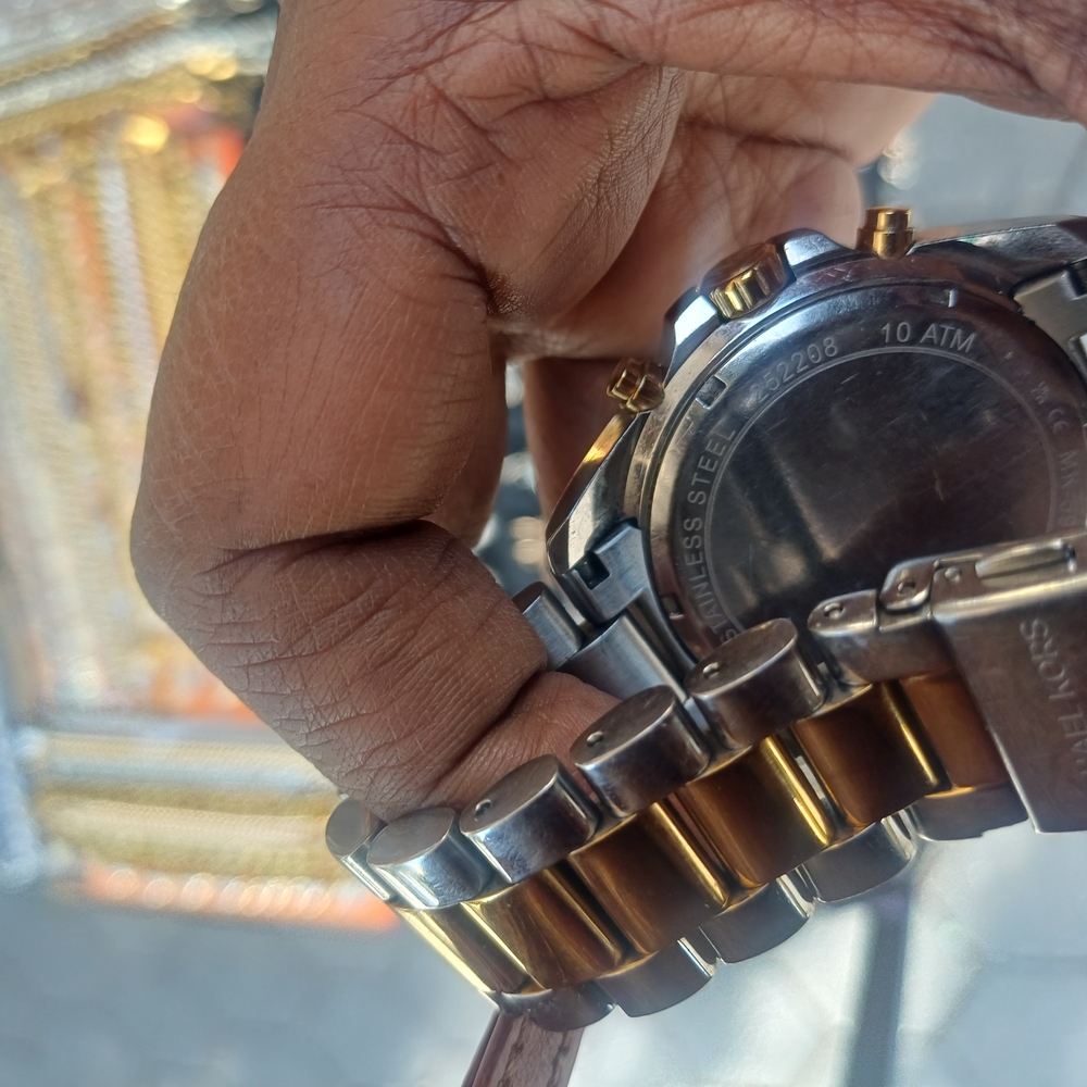 Michael Kors Gold and Silver Chronograph Watch - Picture 4 of 4